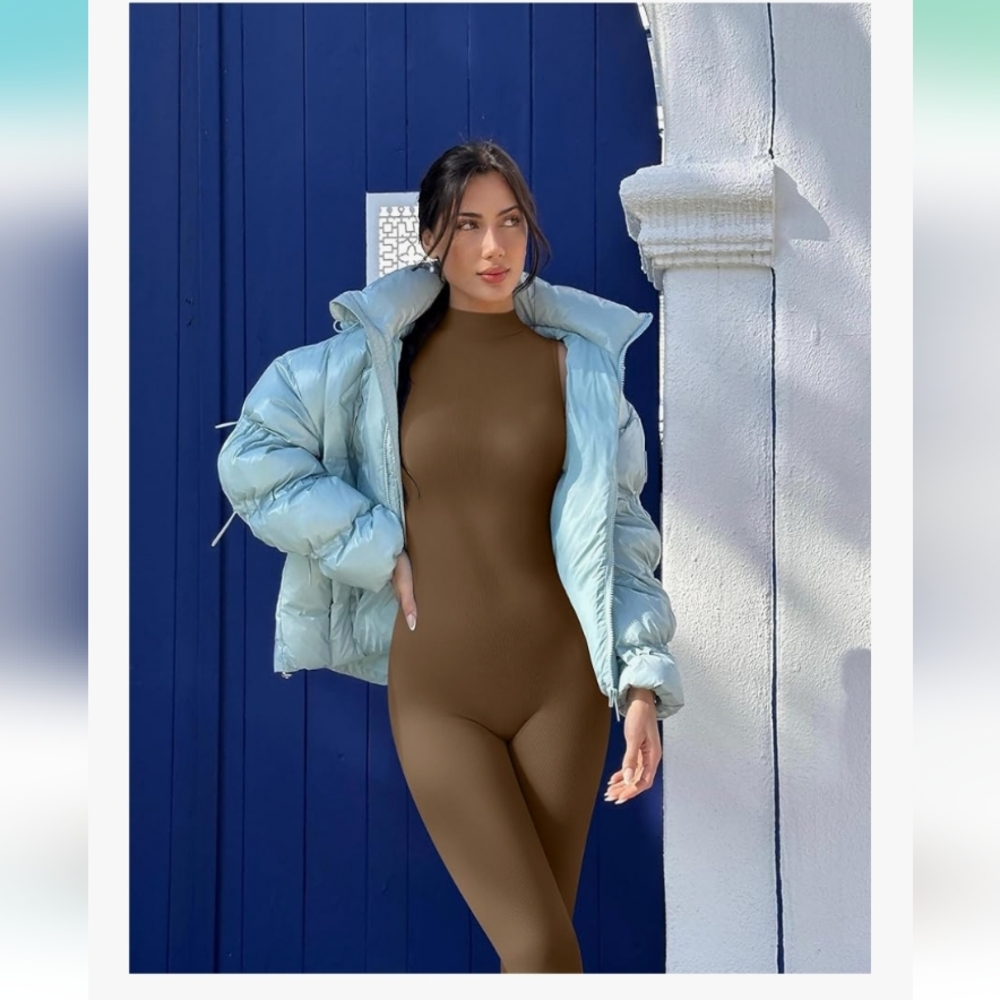 OQQ Sleeveless Brown Jumpsuit - Picture 4 of 8